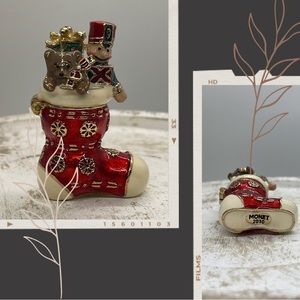 Monet 2010 Holiday Stocking Trinket Figurine